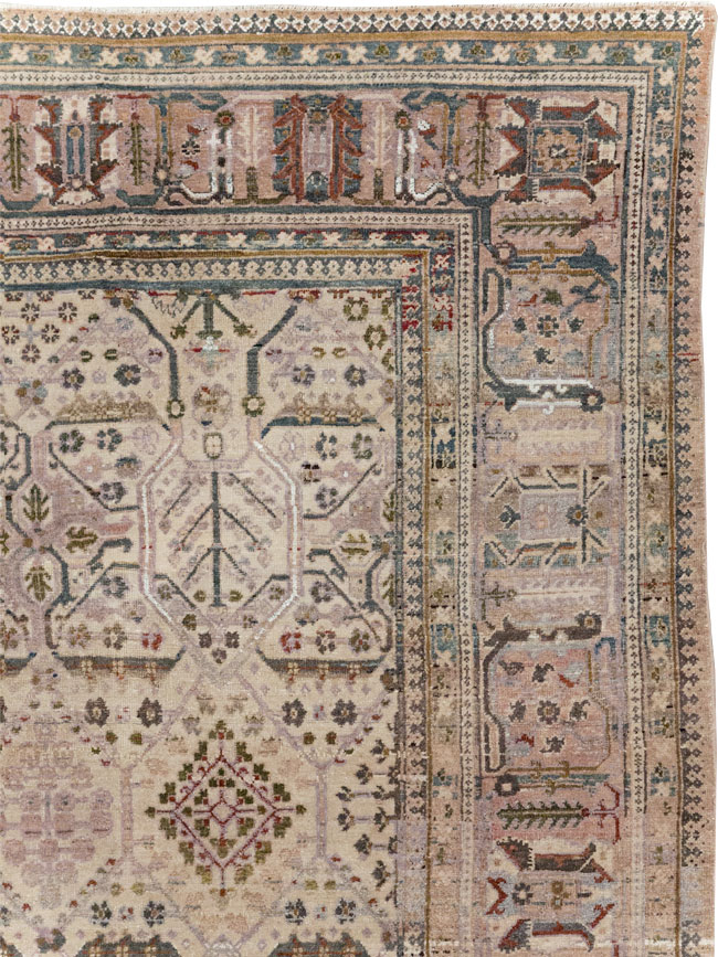 Antique Persian Joshegan Small Room Size Carpet, No.30299 - Gss
