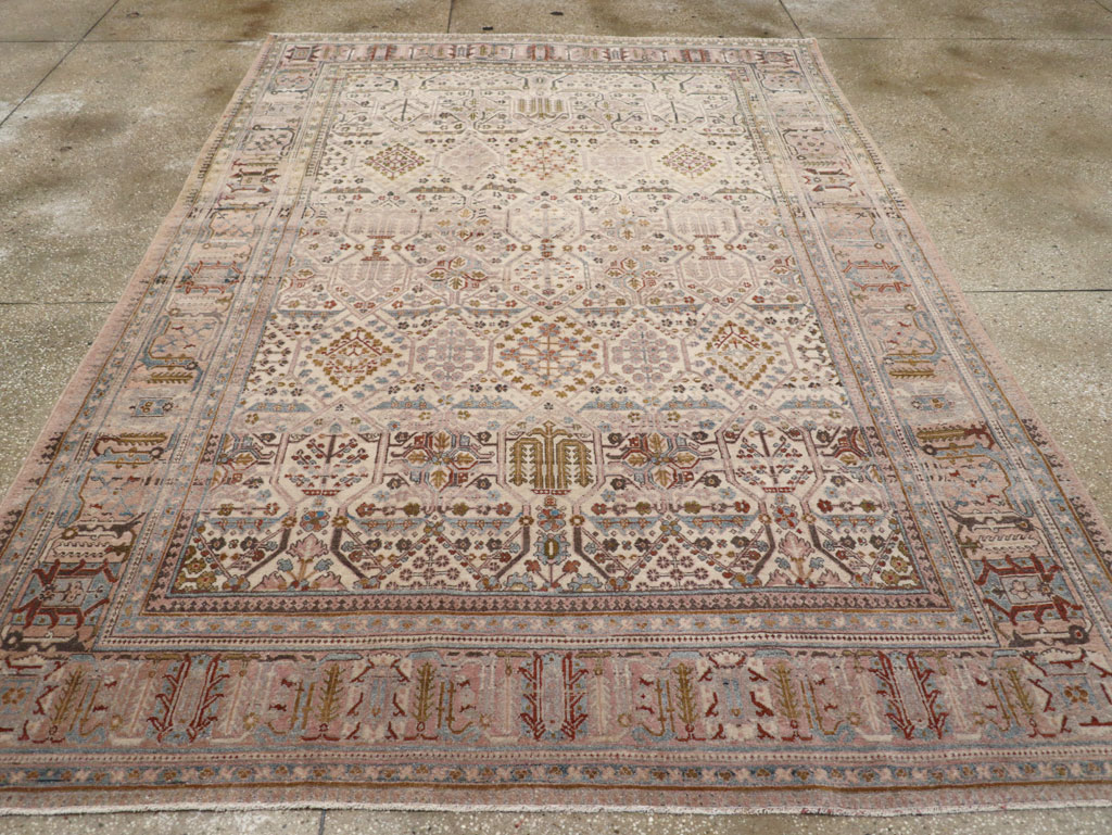 Antique Persian Joshegan Small Room Size Carpet, No.30299 - Gss