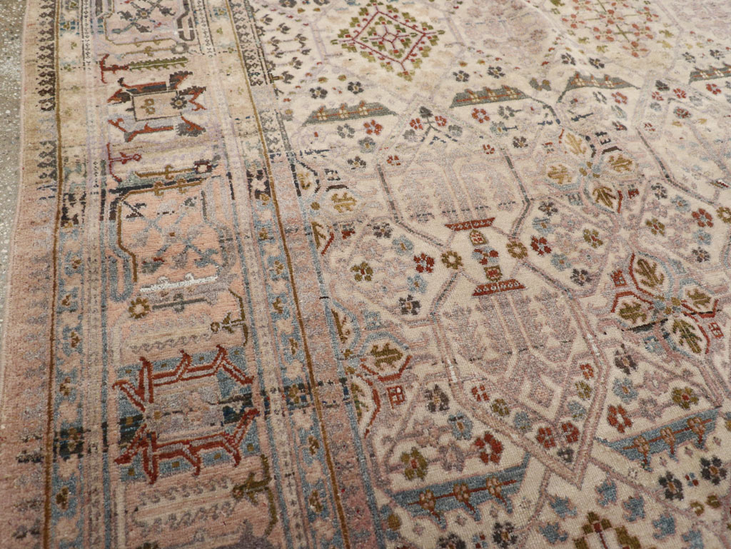 Antique Persian Joshegan Small Room Size Carpet, No.30299 - Gss
