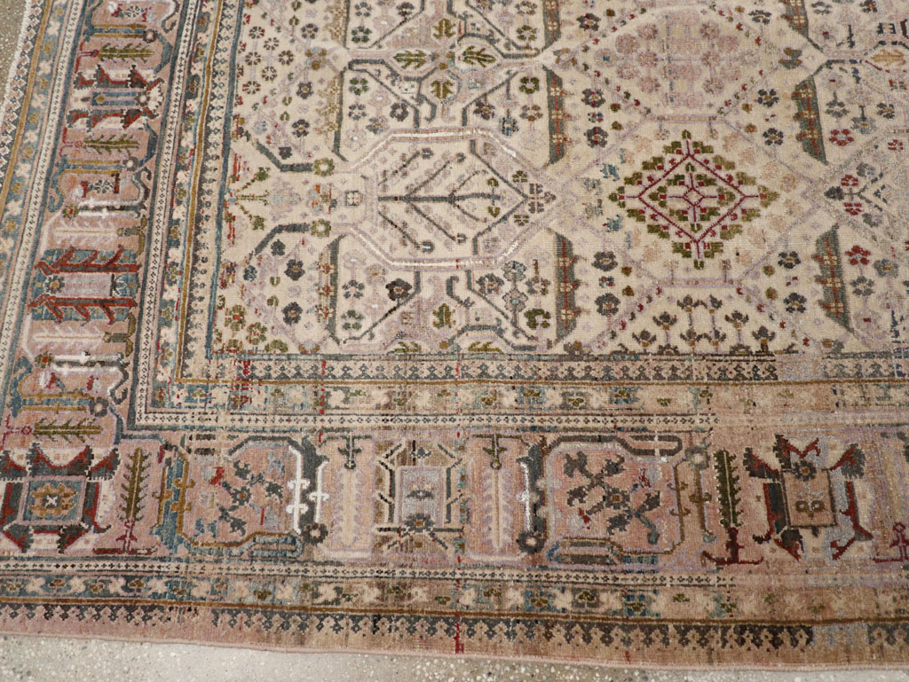 Antique Persian Joshegan Small Room Size Carpet, No.30299 - Gss