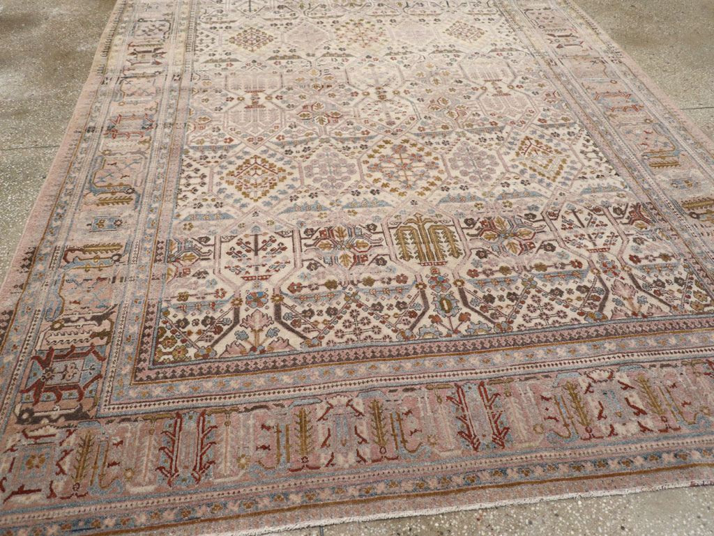Antique Persian Joshegan Small Room Size Carpet, No.30299 - Gss