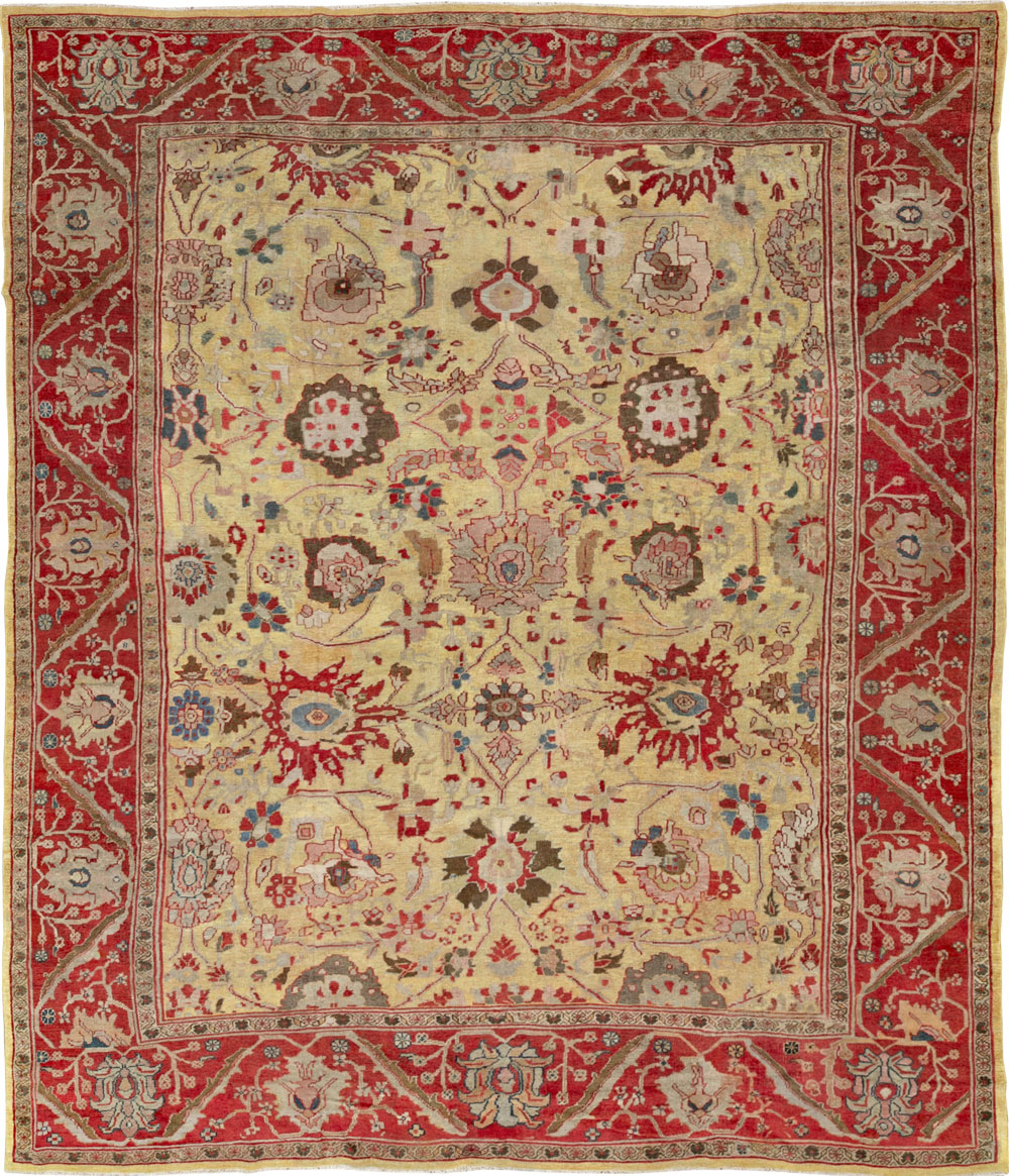 Antique Persian Mahal Large Room Size Carpet, No.30300 - Gss