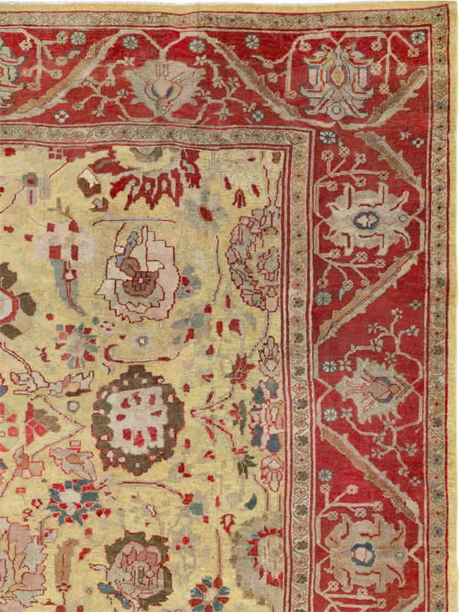 Antique Persian Mahal Large Room Size Carpet, No.30300 - Gss