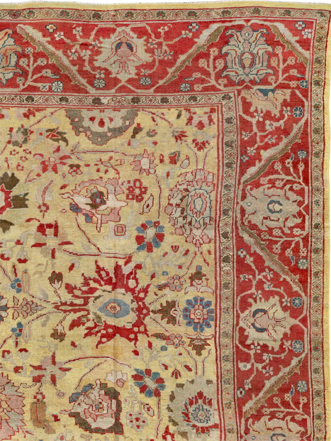 Antique Persian Mahal Large Room Size Carpet, No.30300 - Gss