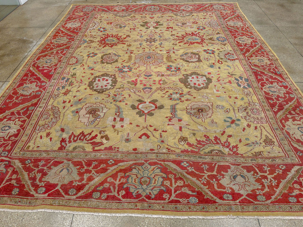 Antique Persian Mahal Large Room Size Carpet, No.30300 - Gss