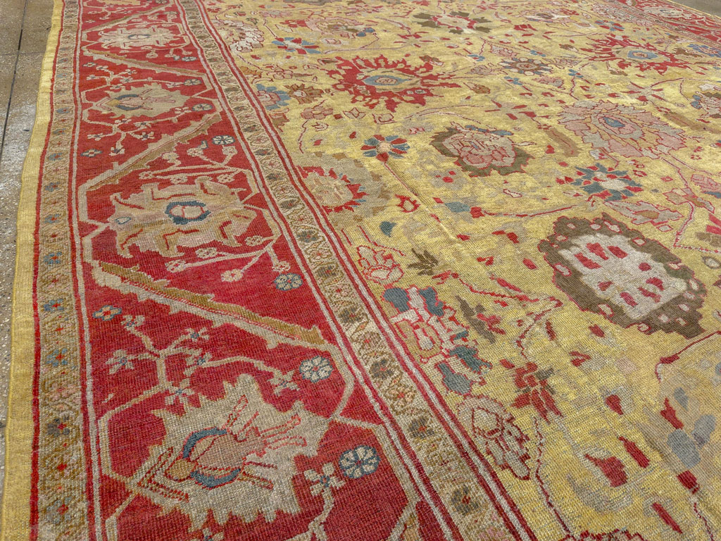 Antique Persian Mahal Large Room Size Carpet, No.30300 - Gss