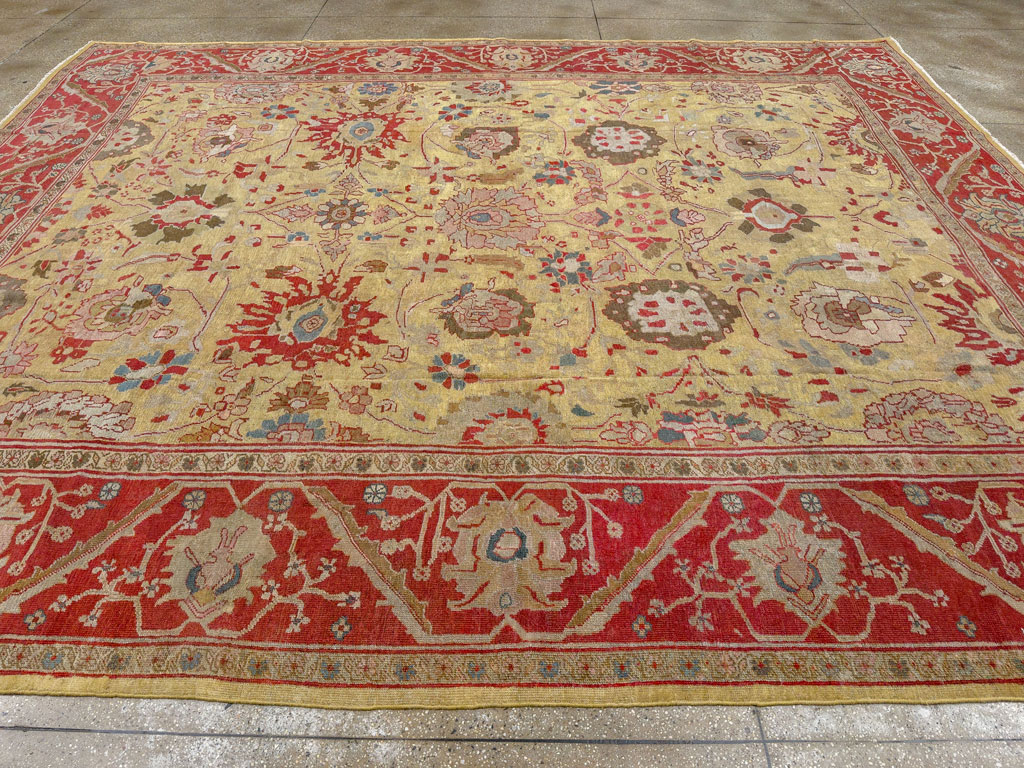 Antique Persian Mahal Large Room Size Carpet, No.30300 - Gss