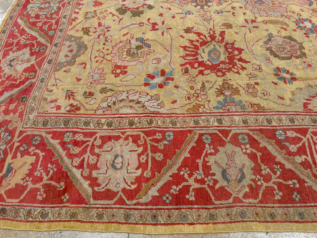 Antique Persian Mahal Large Room Size Carpet, No.30300 - Gss