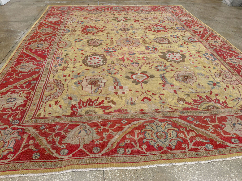 Antique Persian Mahal Large Room Size Carpet, No.30300 - Gss