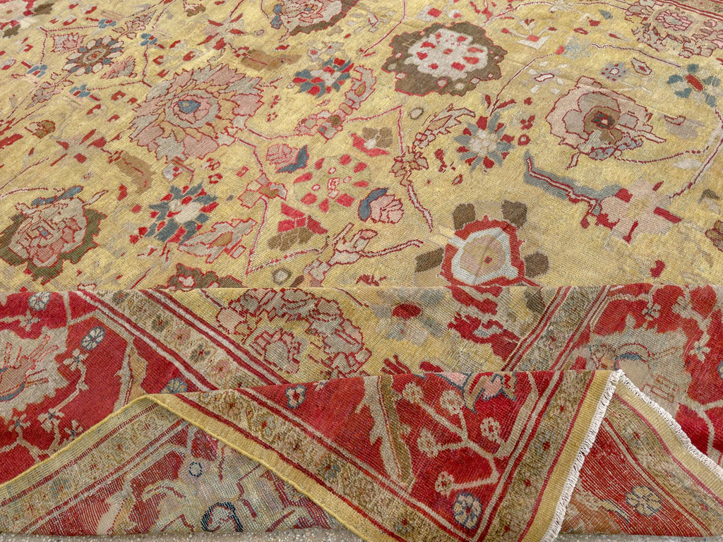 Antique Persian Mahal Large Room Size Carpet, No.30300 - Gss