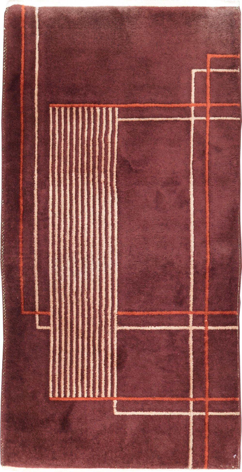 Mid-20th Century Chinese Art Deco Rug, No.30303 - Gss