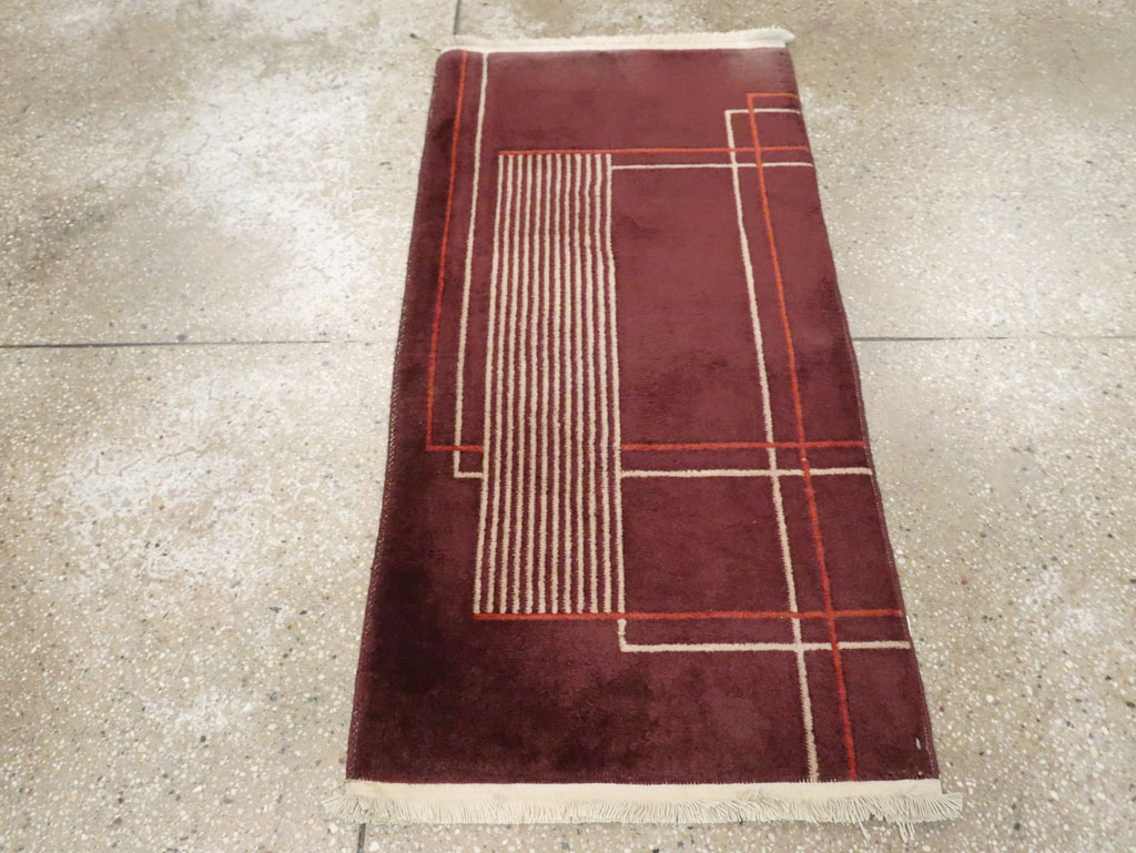 Mid-20th Century Chinese Art Deco Rug, No.30303 - Gss