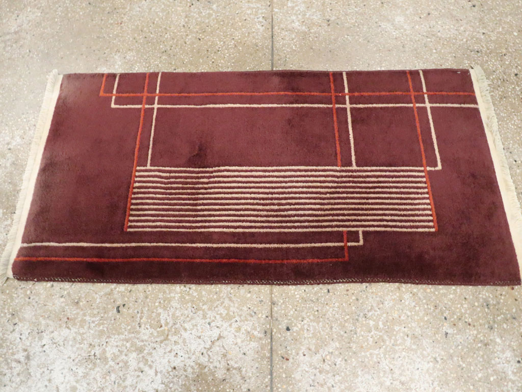 Mid-20th Century Chinese Art Deco Rug, No.30303 - Gss