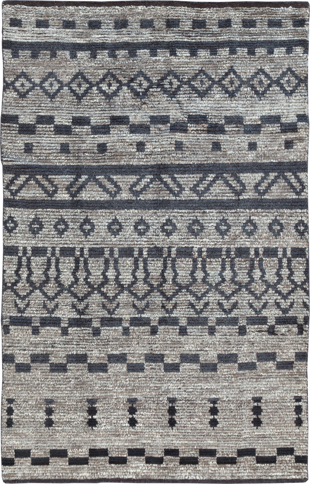 Contemporary Moroccan Inspired Accent Rug, No.30305 - Gss