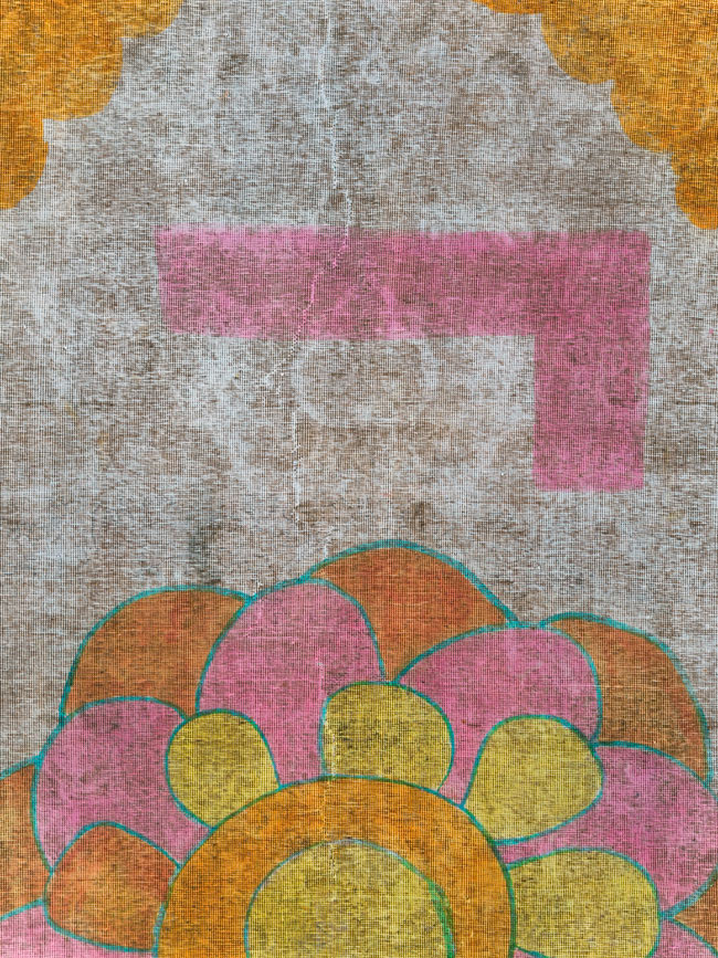 Vintage Persian Tabriz Carpet, No.30306 - Gss