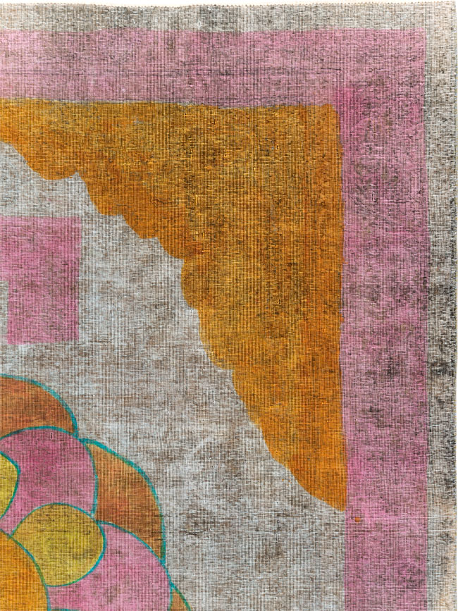 Vintage Persian Tabriz Carpet, No.30306 - Gss