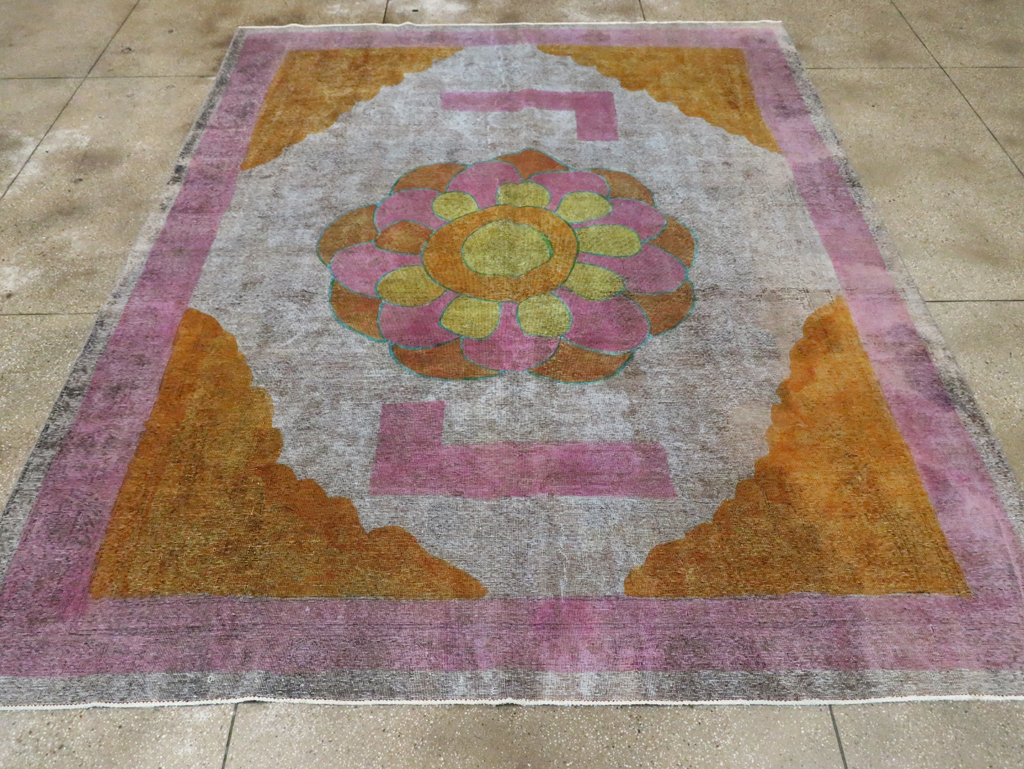 Vintage Persian Tabriz Carpet, No.30306 - Gss