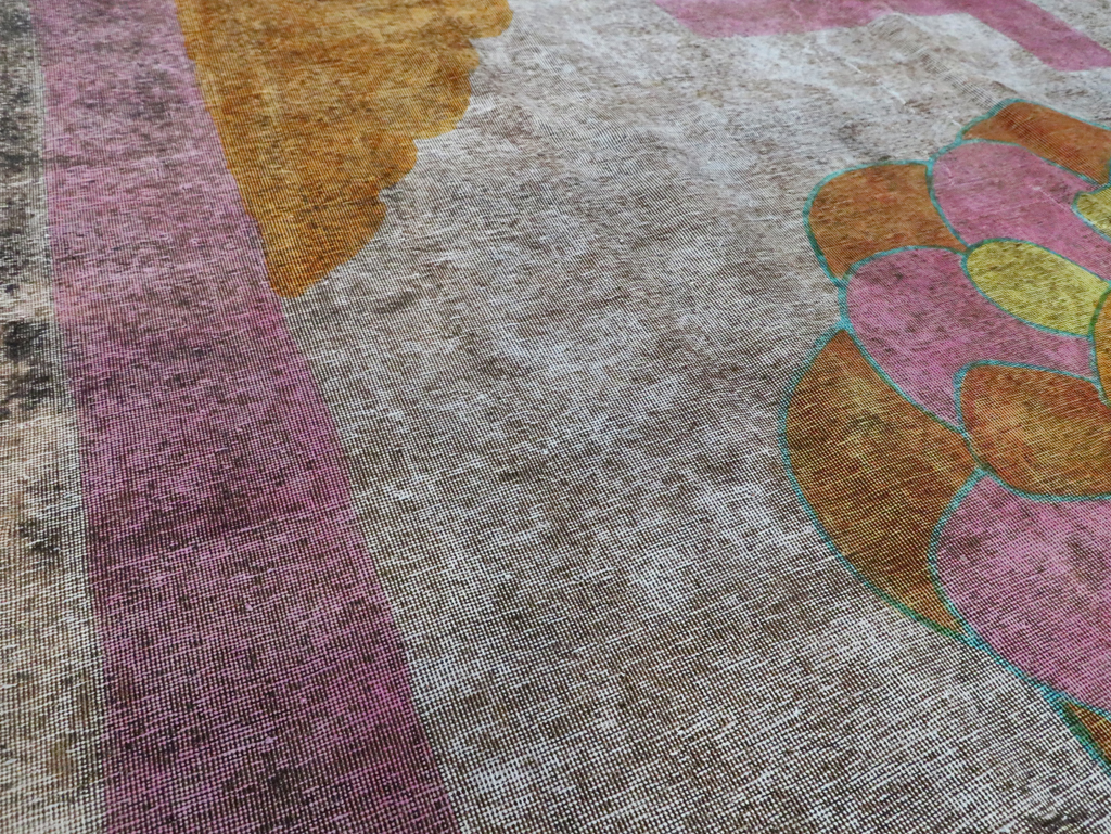 Vintage Persian Tabriz Carpet, No.30306 - Gss