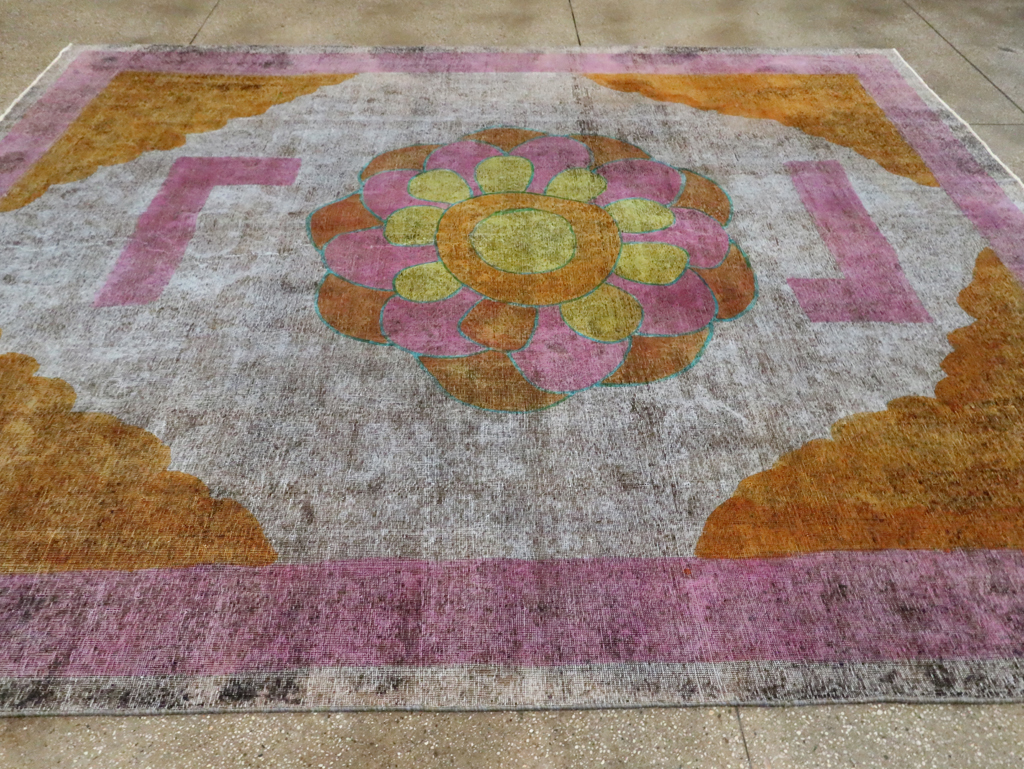 Vintage Persian Tabriz Carpet, No.30306 - Gss