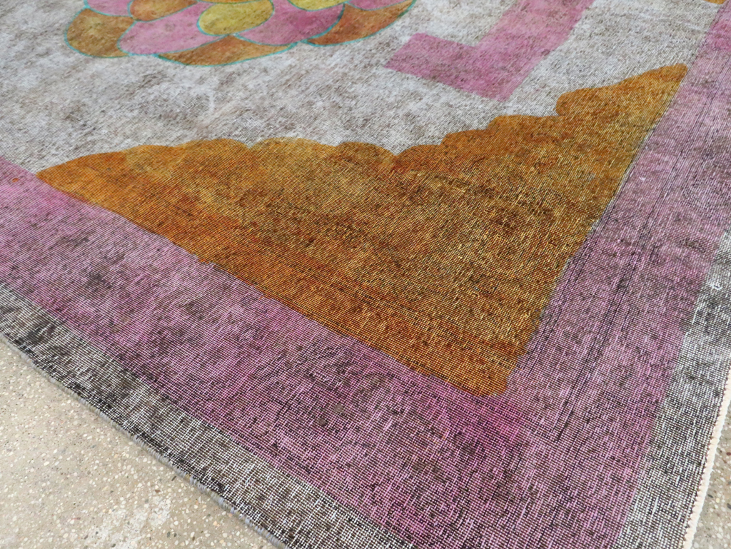 Vintage Persian Tabriz Carpet, No.30306 - Gss