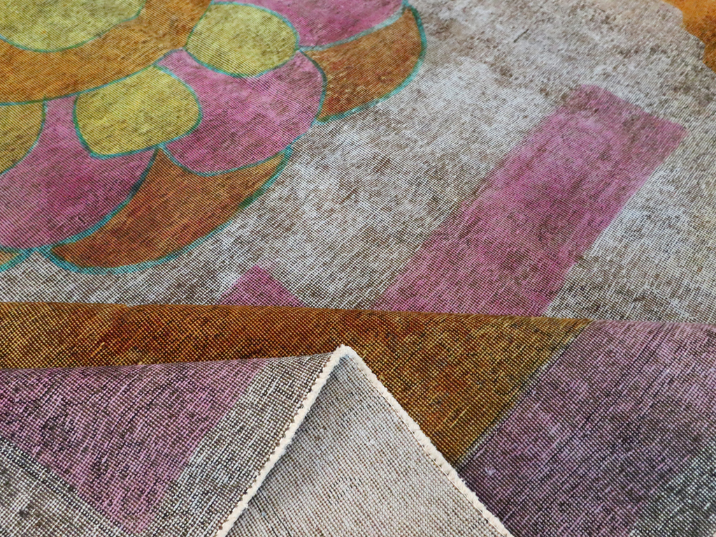 Vintage Persian Tabriz Carpet, No.30306 - Gss