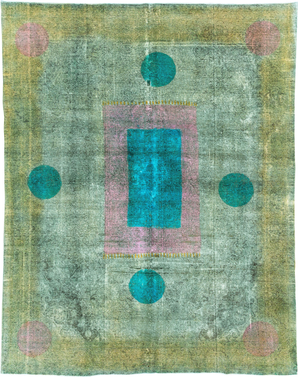 Vintage Persian Tabriz Carpet, No.30307 - Gss