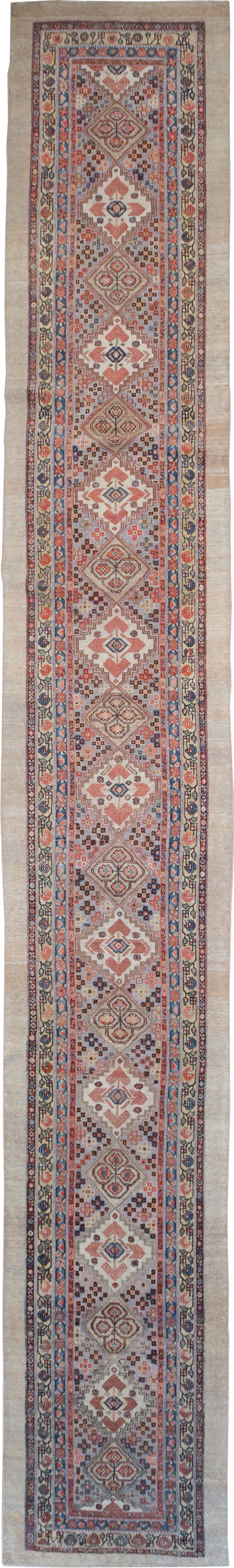 Vintage Persian Serab Long Runner, No.30316 - Gss