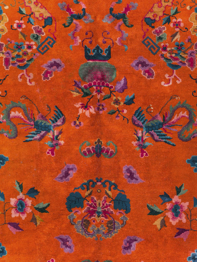Vintage Chinese Art Deco Carpet, No.30323 - Gss