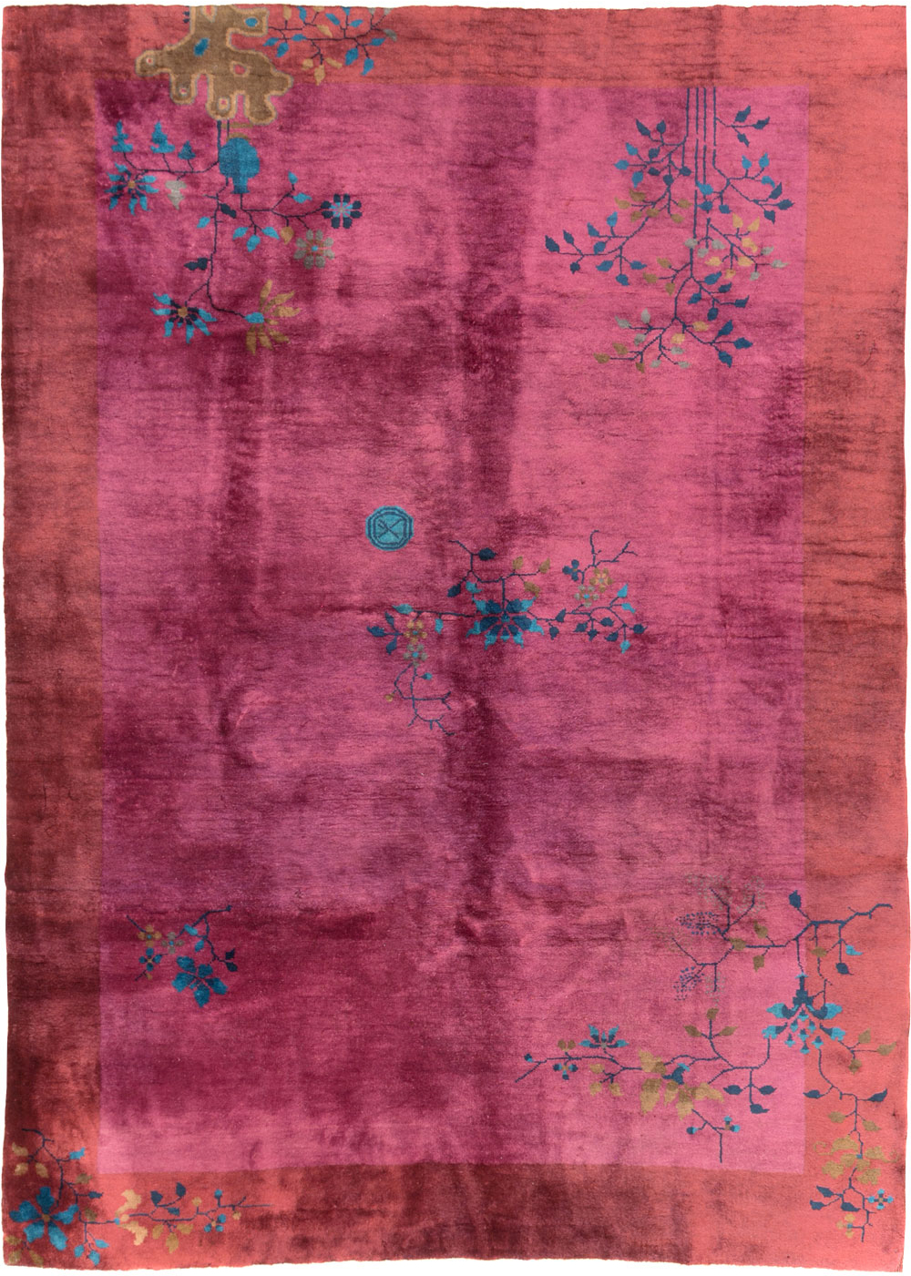 Vintage Chinese Deco Carpet, No.30324 - Gss