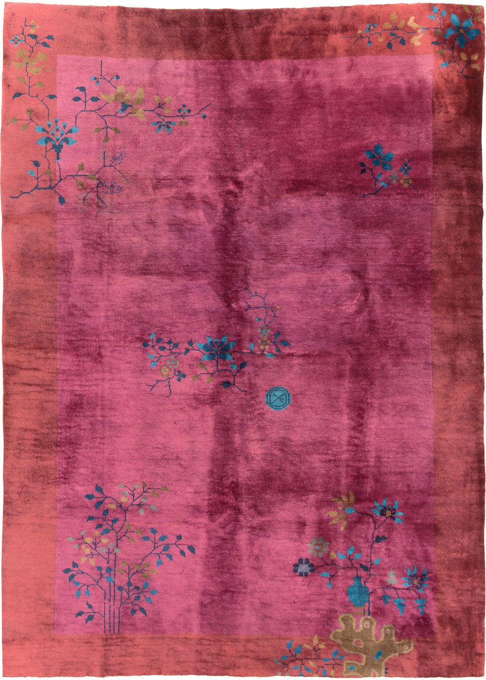 Vintage Chinese Deco Carpet, No.30324 - Gss