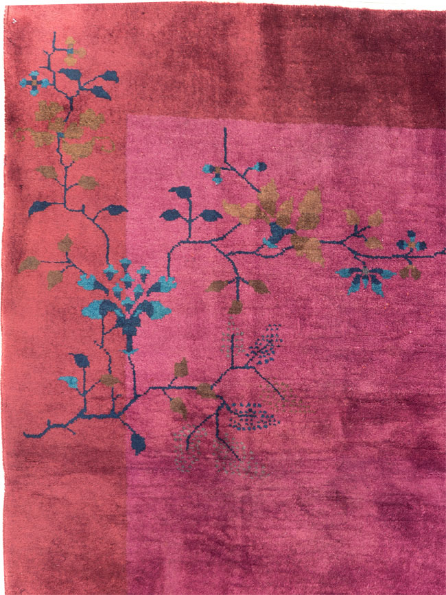 Vintage Chinese Deco Carpet, No.30324 - Gss