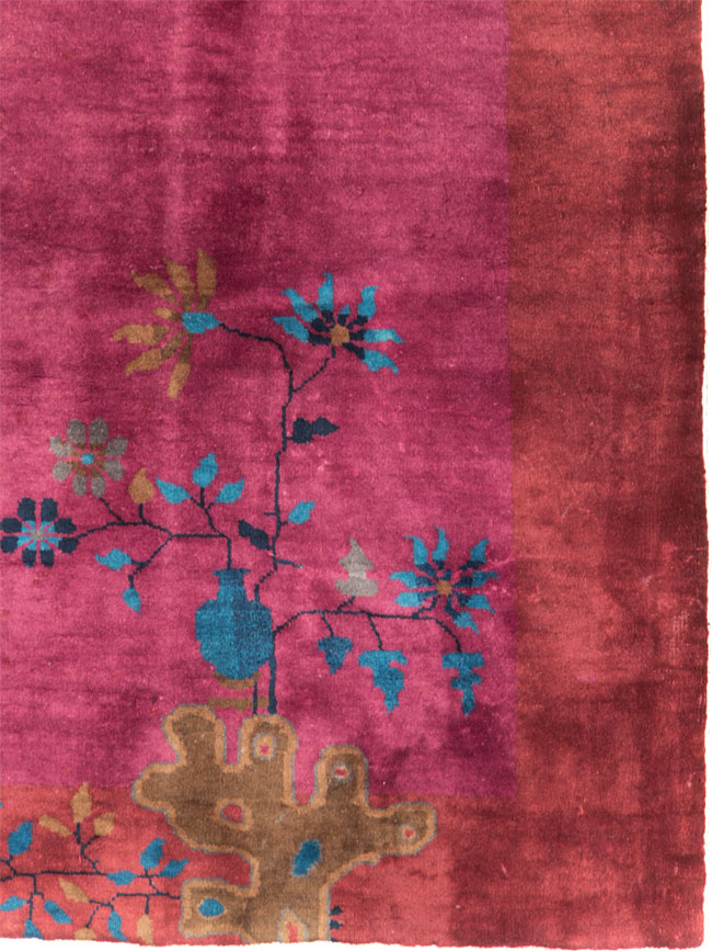 Vintage Chinese Deco Carpet, No.30324 - Gss