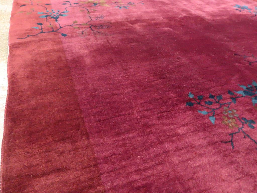 Vintage Chinese Deco Carpet, No.30324 - Gss