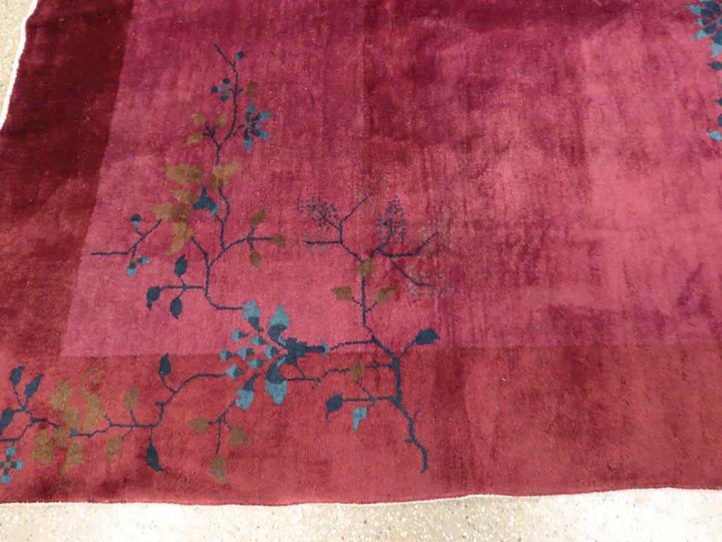 Vintage Chinese Deco Carpet, No.30324 - Gss