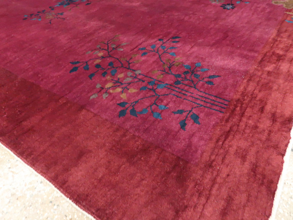 Vintage Chinese Deco Carpet, No.30324 - Gss