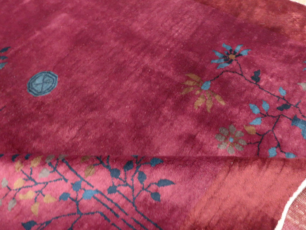 Vintage Chinese Deco Carpet, No.30324 - Gss