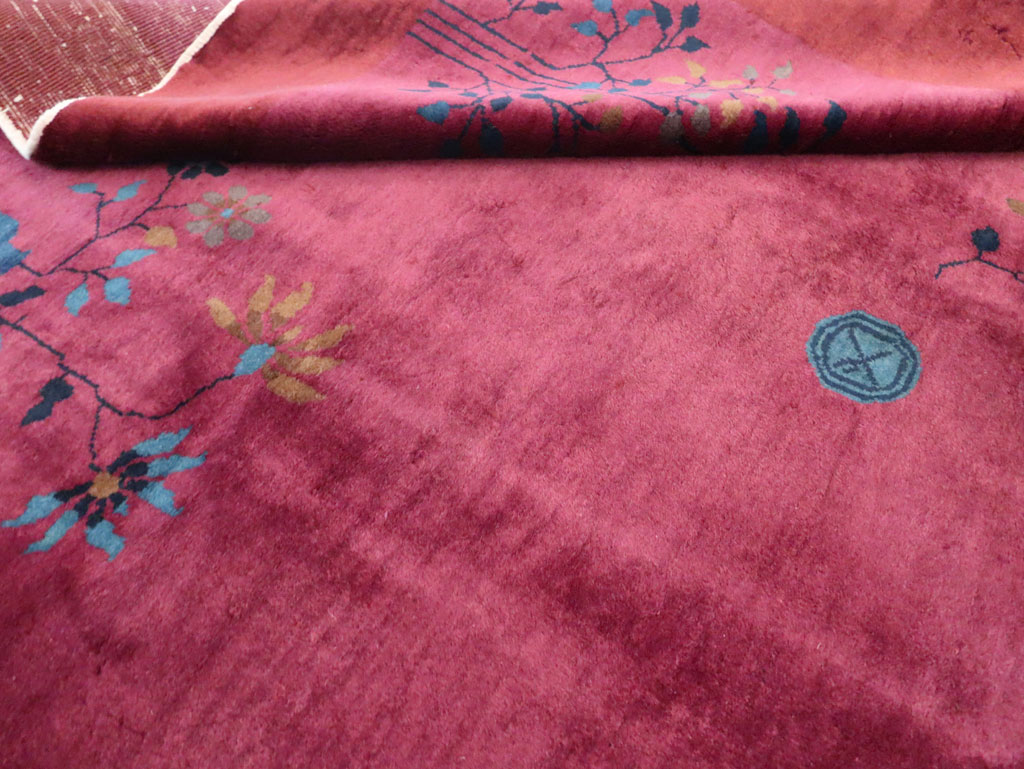 Vintage Chinese Deco Carpet, No.30324 - Gss