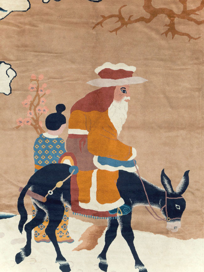 Mid-20th Century  Chinese Pictorial Art Deco Carpet, No.30325 - Gss