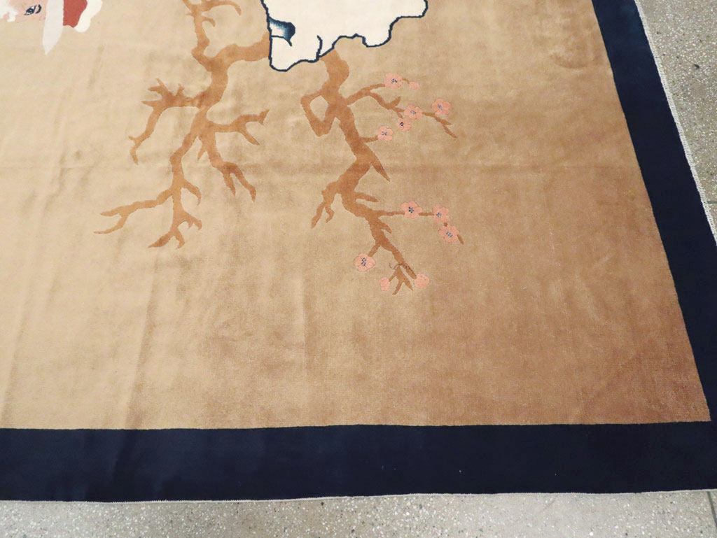 Mid-20th Century  Chinese Pictorial Art Deco Carpet, No.30325 - Gss