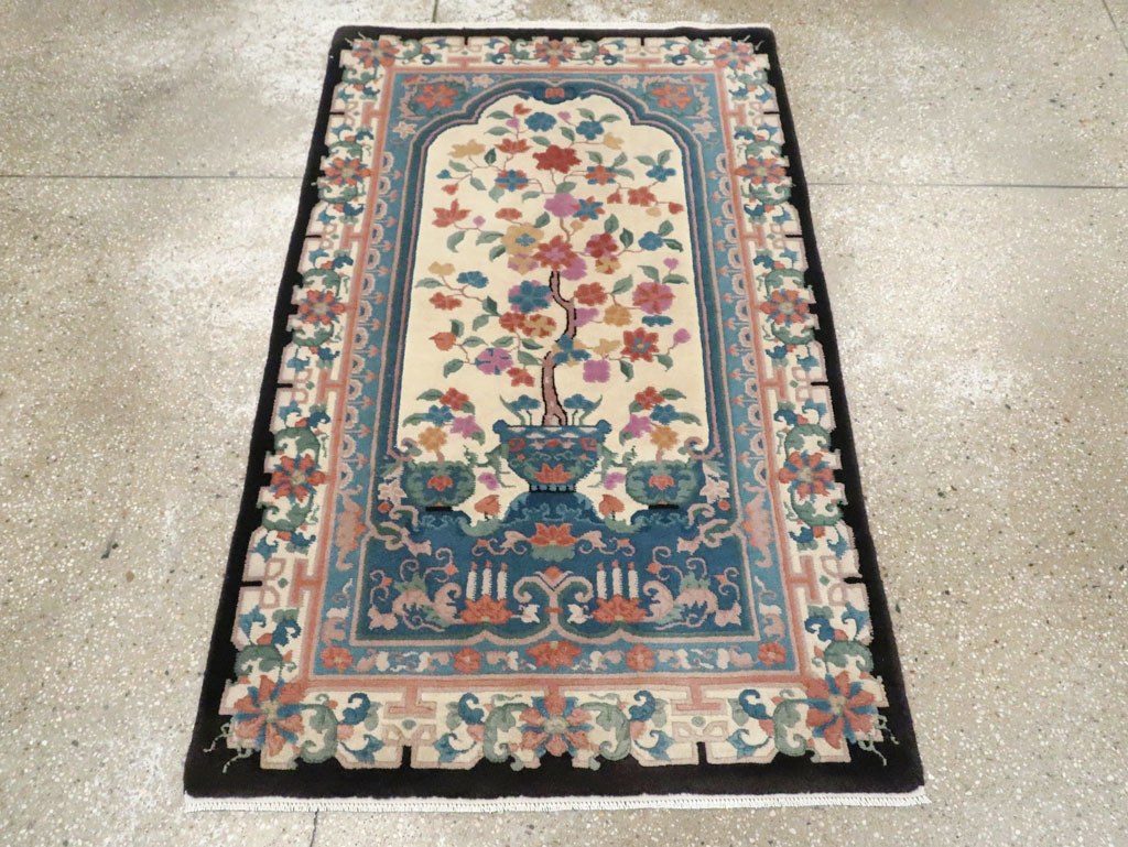 Vintage Chinese Deco Rug, No.30339 - Gss