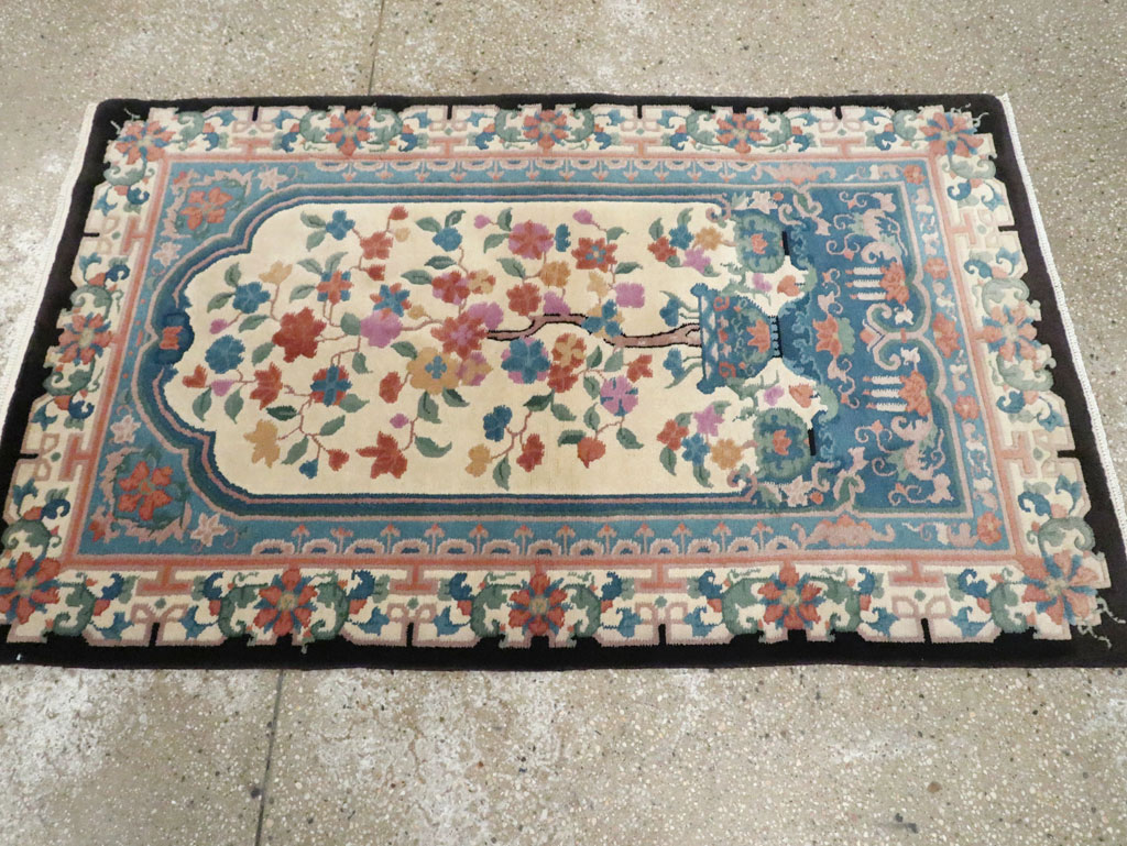 Vintage Chinese Deco Rug, No.30339 - Gss