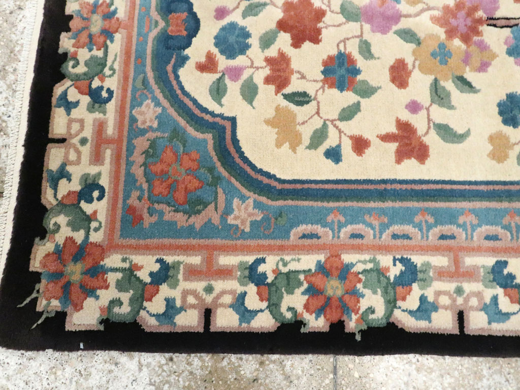 Vintage Chinese Deco Rug, No.30339 - Gss