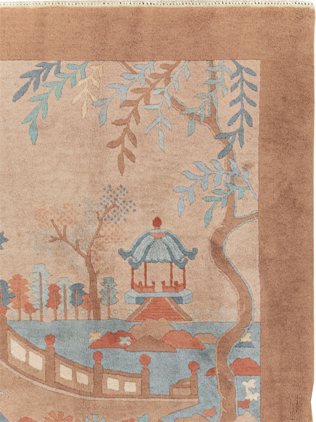 Mid-20th Century Chinese Art Deco Rug, No.30341 - Gss