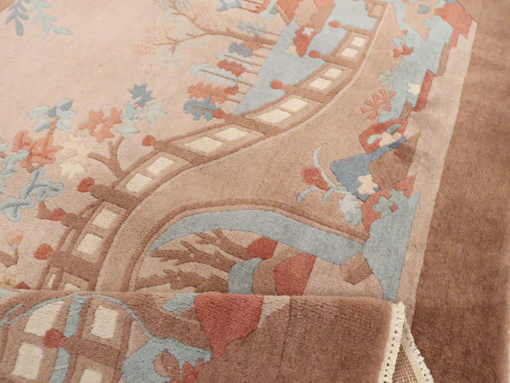 Mid-20th Century Chinese Art Deco Rug, No.30341 - Gss