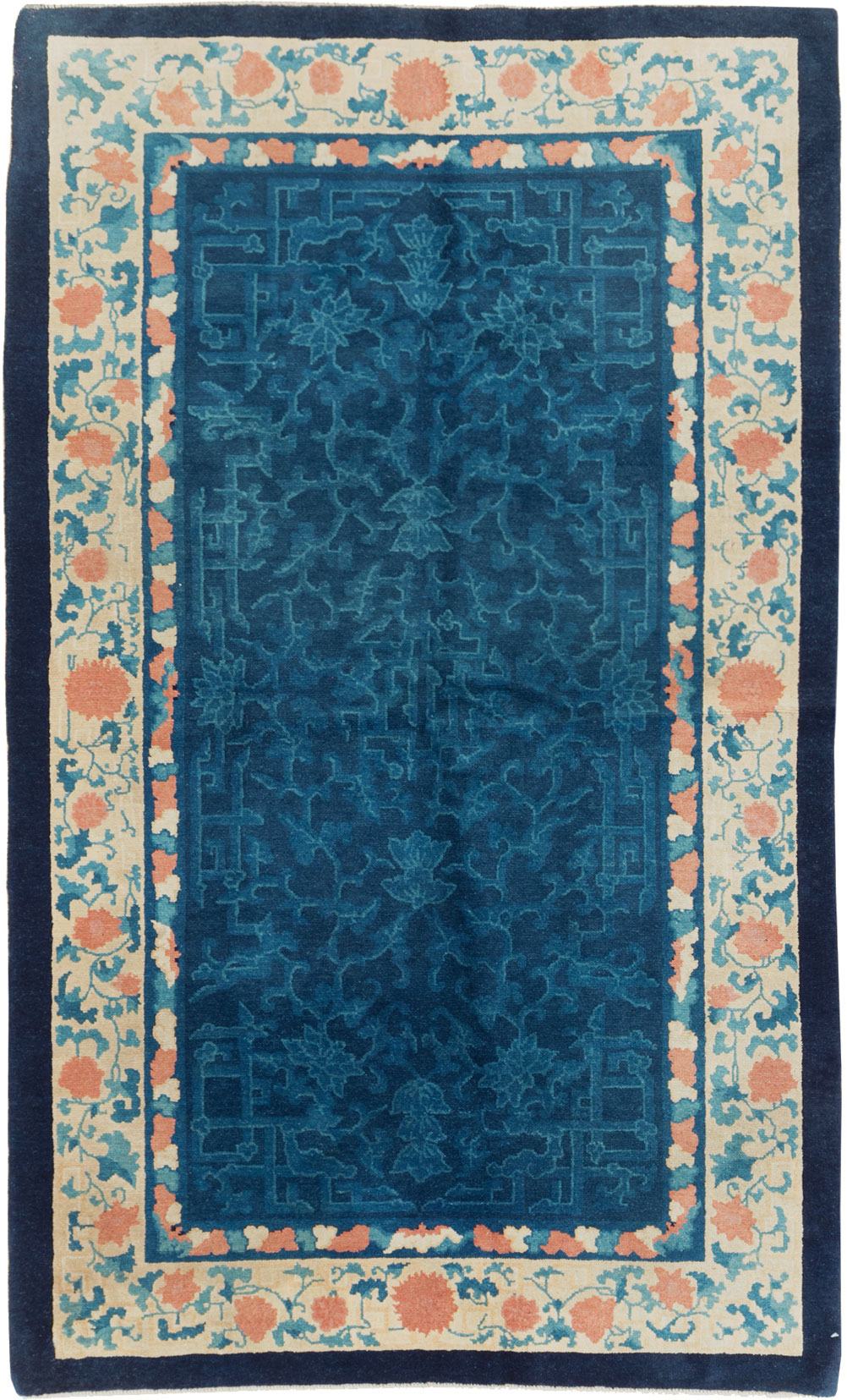 Vintage Chinese Art Deco Accent Rug, No.30354 - Gss