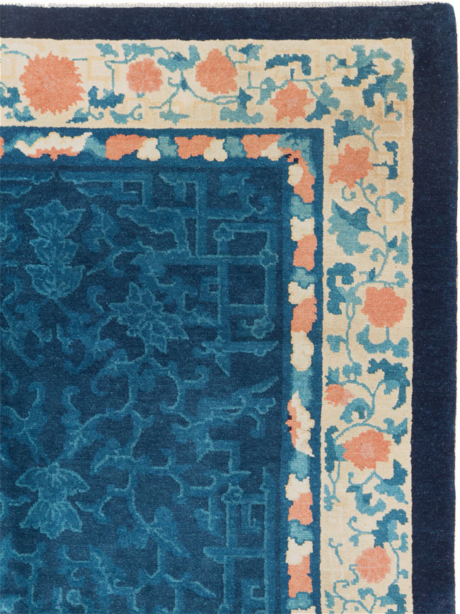 Vintage Chinese Art Deco Accent Rug, No.30354 - Gss