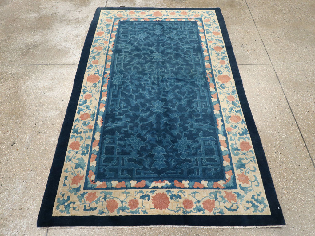 Vintage Chinese Art Deco Accent Rug, No.30354 - Gss