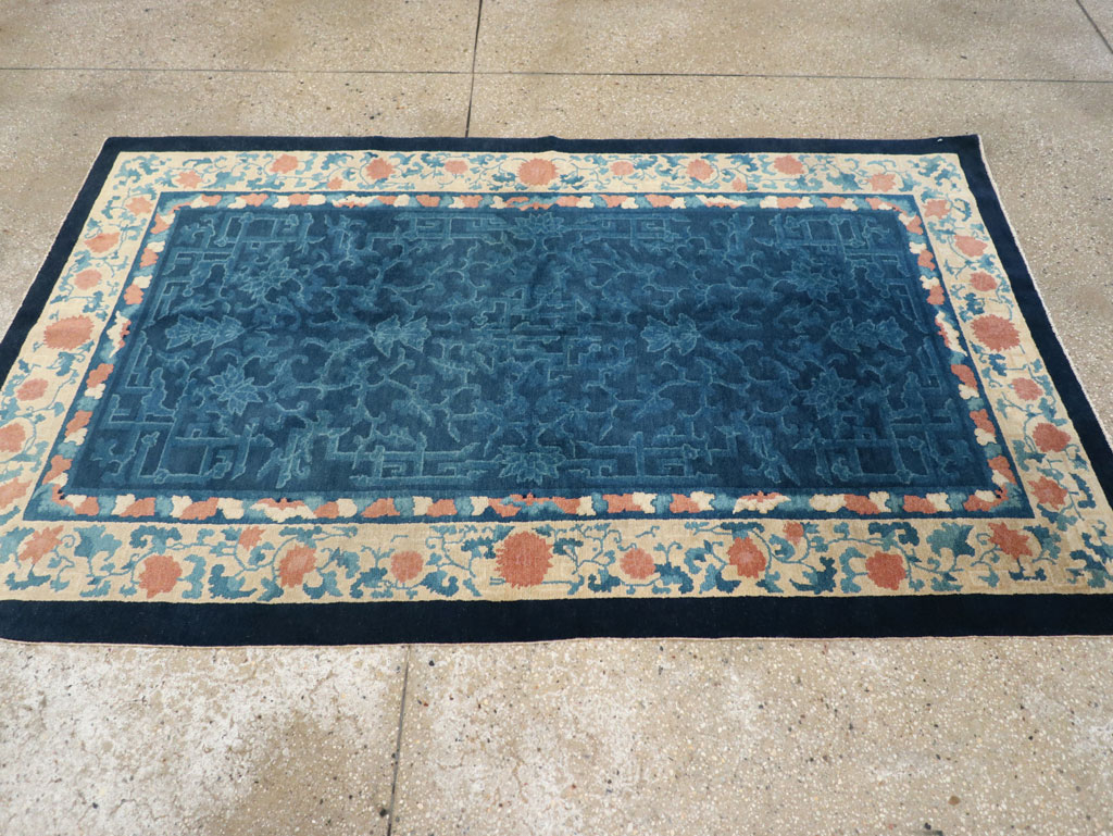 Vintage Chinese Art Deco Accent Rug, No.30354 - Gss