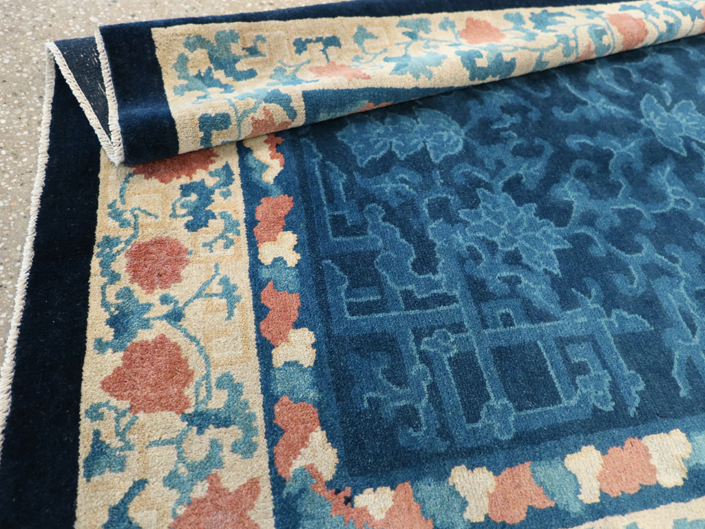 Vintage Chinese Art Deco Accent Rug, No.30354 - Gss