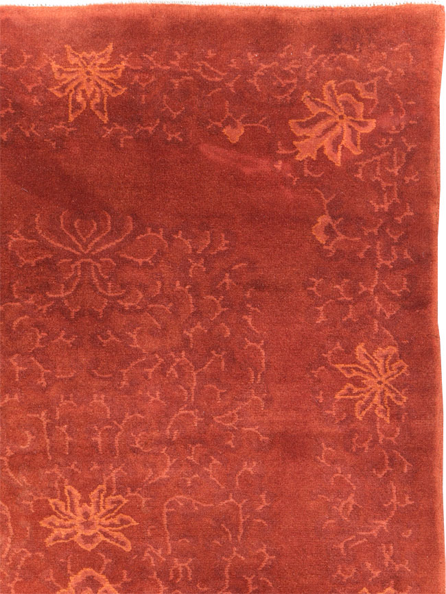 Vintage Chinese Art Deco Accent Rug, No.30359 - Gss